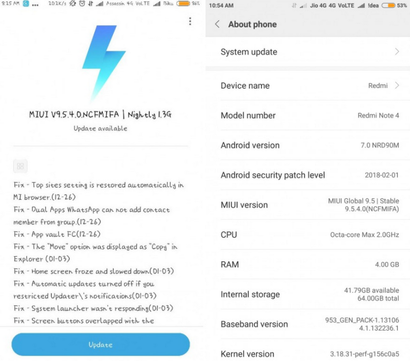 Xiaomi выпустила стабильную версию MIUI 9.5
